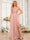 A-Line/Princess One-Shoulder Long Formal Dresses with Split Side