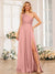 A-Line/Princess One-Shoulder Long Formal Dresses with Split Side