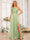 A-Line/Princess One-Shoulder Long Formal Dresses with Split Side