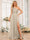 A-Line/Princess One-Shoulder Long Formal Dresses with Split Side