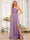 A-Line/Princess One-Shoulder Long Formal Dresses with Split Side