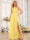 A-Line/Princess One-Shoulder Long Formal Dresses with Split Side