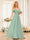 A-Line/Princess Spaghetti Straps Long Wedding Party Dresses with Ruched
