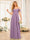 A-Line/Princess Spaghetti Straps Long Wedding Party Dresses with Ruched