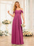 A-Line/Princess Spaghetti Straps Long Wedding Party Dresses with Ruched