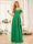 A-Line/Princess Spaghetti Straps Long Wedding Party Dresses with Ruched