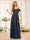 A-Line/Princess Spaghetti Straps Long Wedding Party Dresses with Ruched