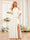 A-Line/Princess Halter Long Wedding Party Dresses with Split Side & Sash