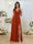 A-Line/Princess Spaghetti Straps Long Wedding Party Dresses with Split Side