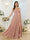 A-Line/Princess Spaghetti Straps Long Wedding Party Dresses with Split Side